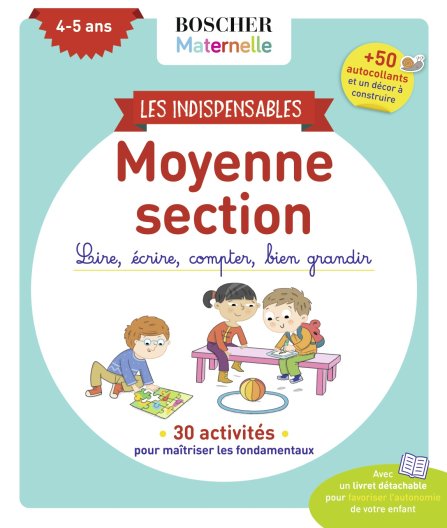 Couverture du livre Les indispensables de Moyenne Section de Charlotte Lascault