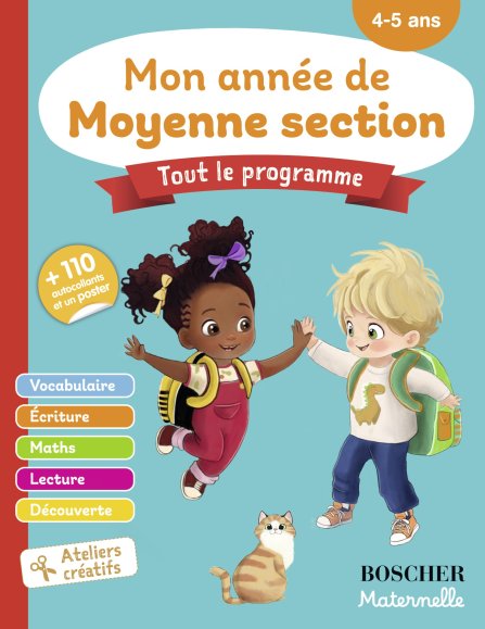 Couverture du livre Mon année de Moyenne section N.E. 2024 de Charlotte Lascault