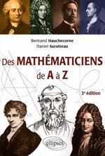 Couverture du livre Des mathématiciens de A a Z (2019) de Bertrand Hauchecorne