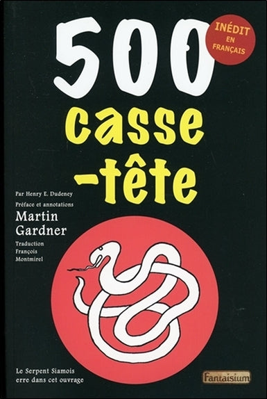 Couverture du livre 500 casse-tête (2019) de Henry Ernest Dudeney