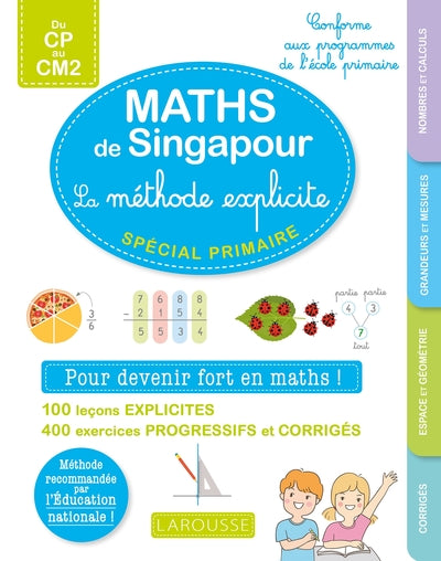 Couverture du livre Maths de Singapour - La méthode explicite spécial primaire de Delphine Urvoy