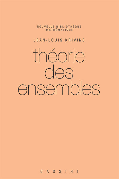 Couverture du livre Théories des ensembles de R. Douady