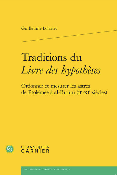 Couverture du livre Traditions du Livre des hypothèses de Guillaume Loizelet