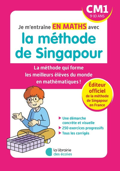 Couverture du livre Je m'entraîne en maths avec la méthode de Singapour - CM1 de Tek Hong Kho