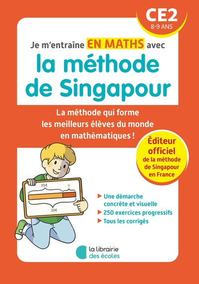 Couverture du livre Je m'entraîne en maths avec la méthode de Singapour - CE2 de Tek Hong Kho