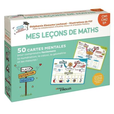 Couverture du livre Mes leçons de maths CM1, CM2, 6e de Stéphanie Eleaume Lachaud