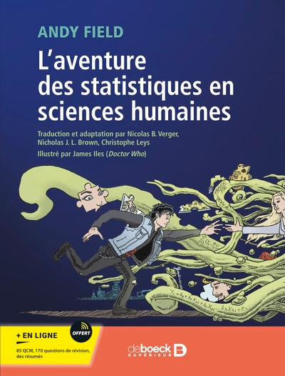 Couverture du livre L'aventure des statistiques en sciences humaines de Andy P. Field