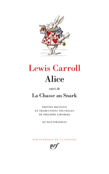 Couverture du livre Alice, suivi de la chasse au snark de Lewis Carroll
