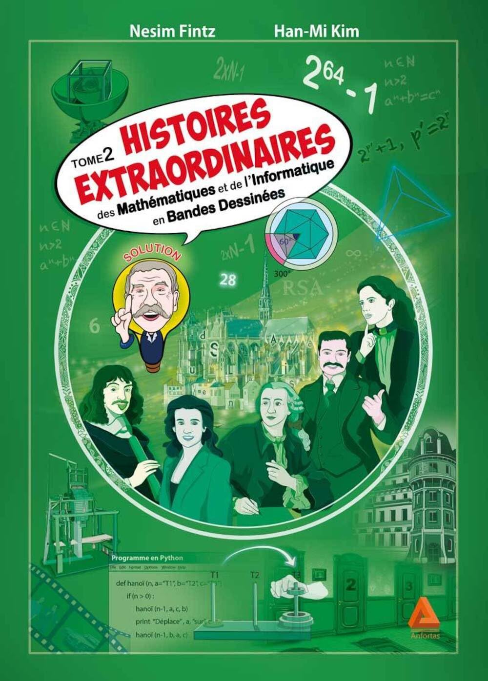 Couverture du livre Histoires extraordinaires des mathématiques et de l'informatique - tome 2 (2019) de Nesim Fintz