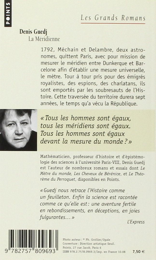 Dos du livre La méridienne (2008)