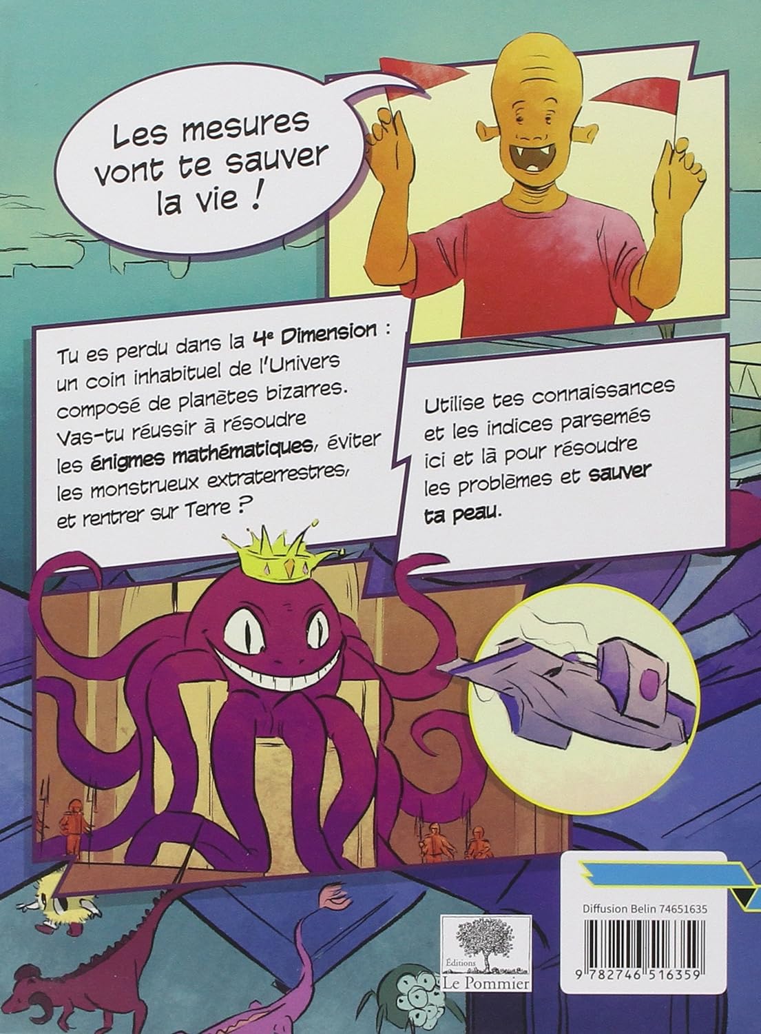 Dos du livre Perdus dans la 4e dimension (2018)