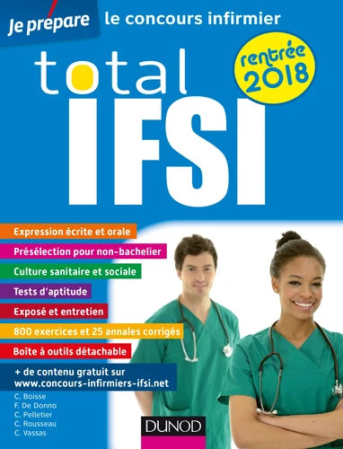 Couverture du livre Total IFSI rentrée 2018 - Concours Infirmier de Christelle Boisse
