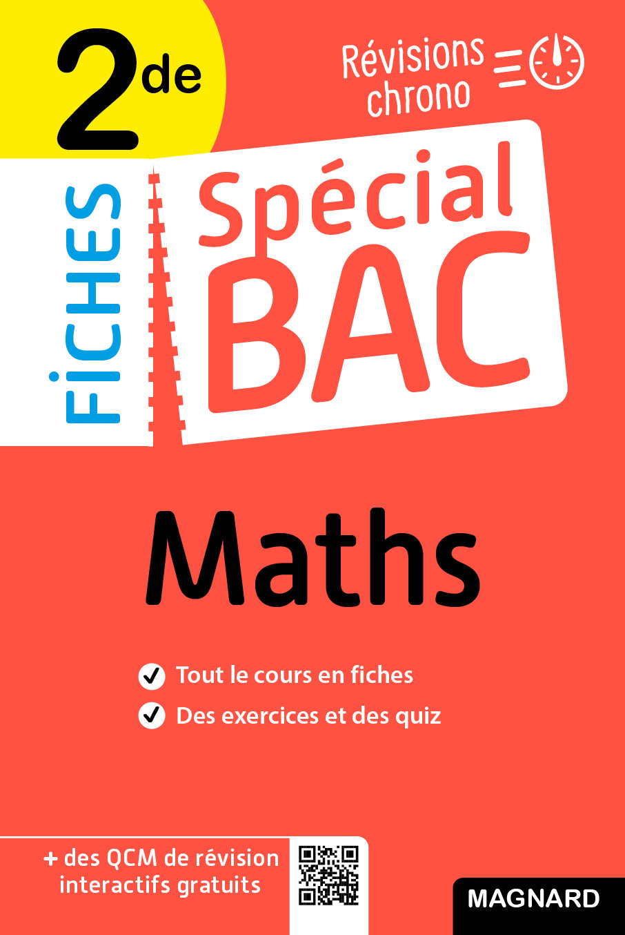 Couverture du livre Spécial Bac Fiches Maths 2de Bac 2025 de Fabrice Fortain Dit Fortin