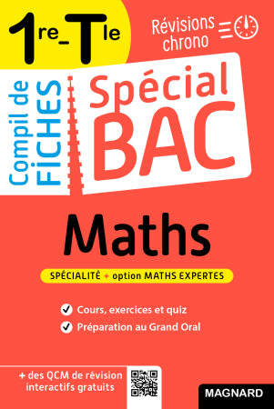 Couverture du livre Spécial Bac Compil de Fiches Maths 1re, Tle Bac 2025 de Vito Punta