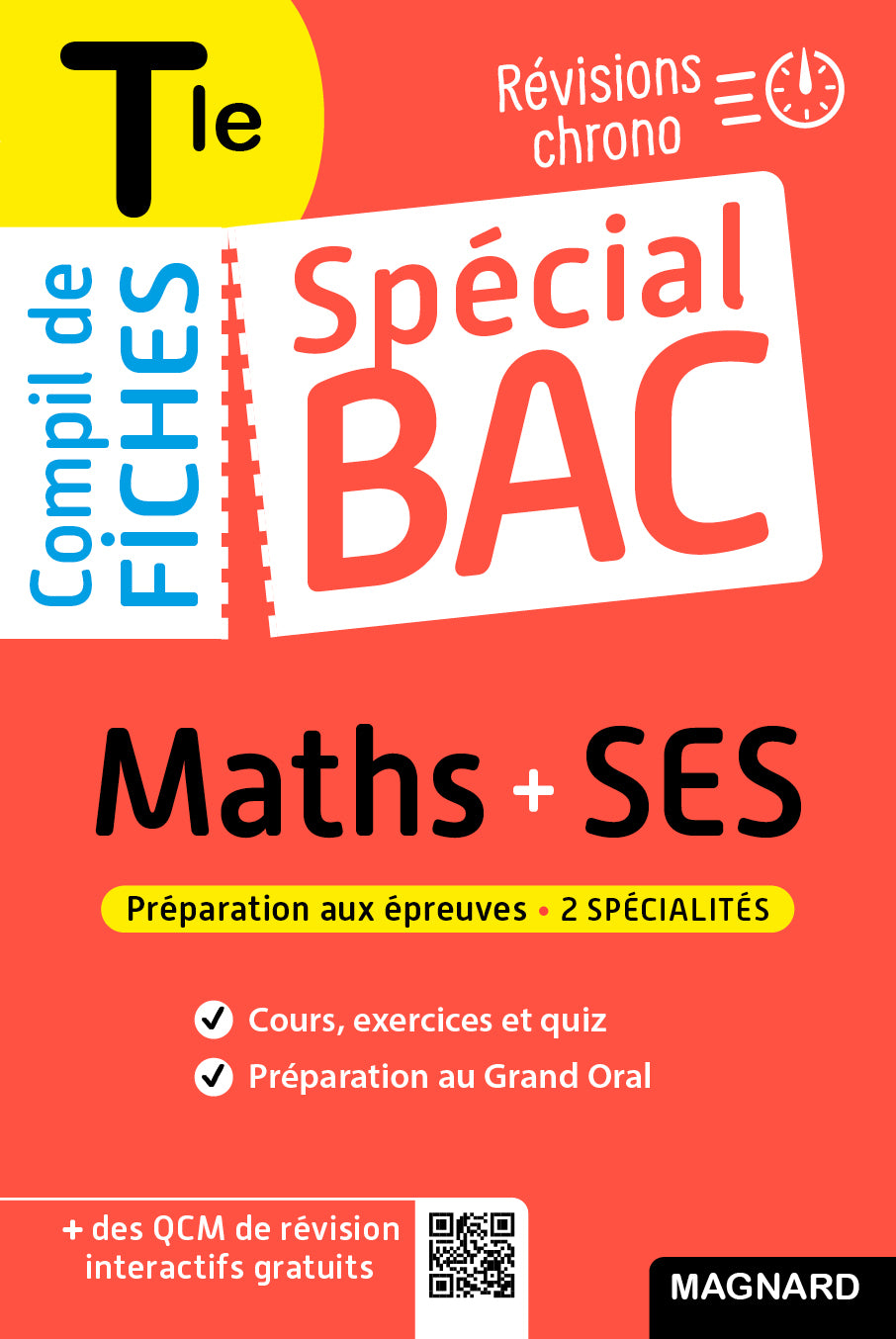 Couverture du livre Spécial Bac Compil de Fiches Maths-SES Tle Bac 2025 de Vito Punta