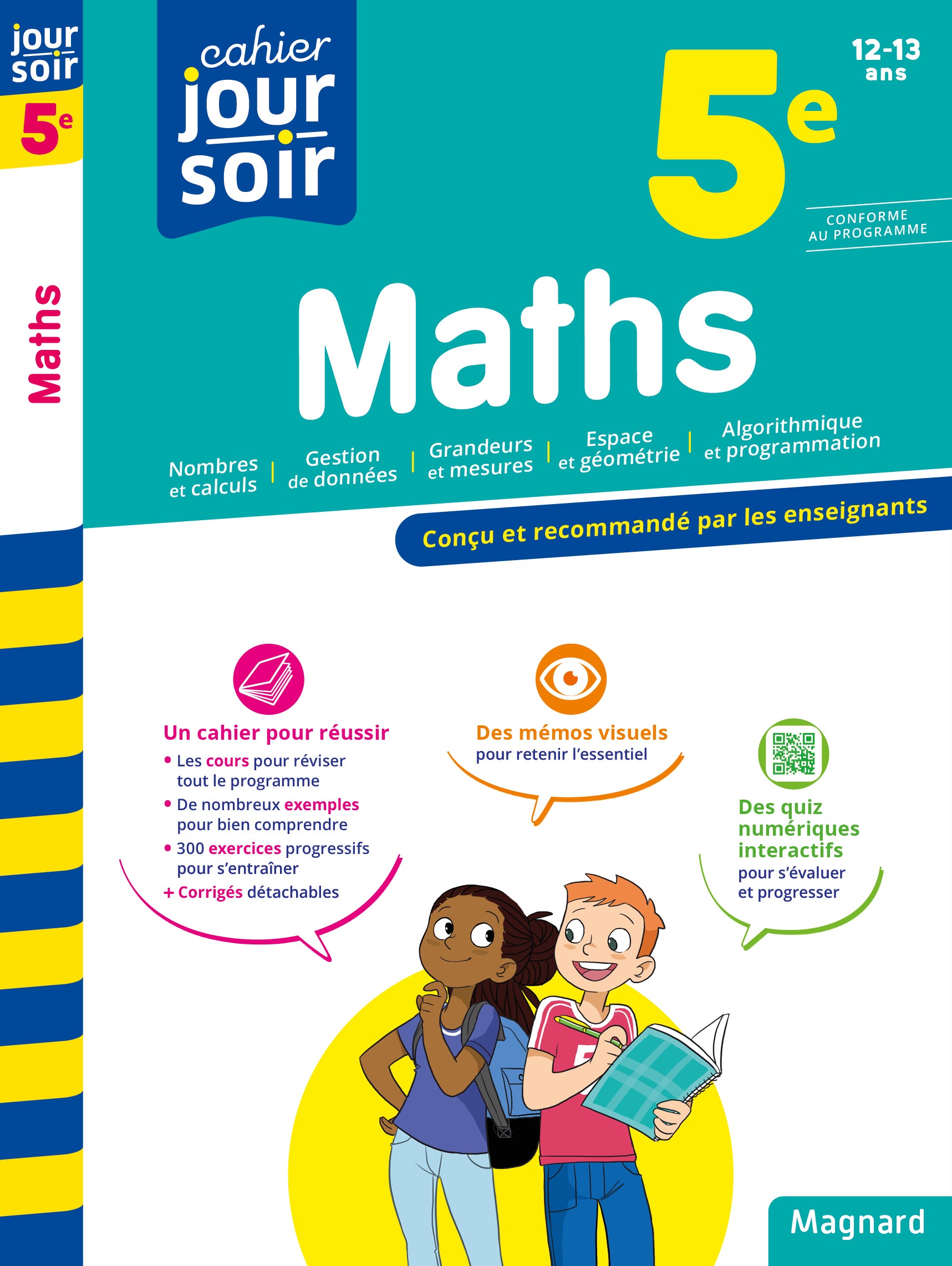 Couverture du livre Cahier du jour, cahier du soir (Maths 5ème) de Annie Le Goff
