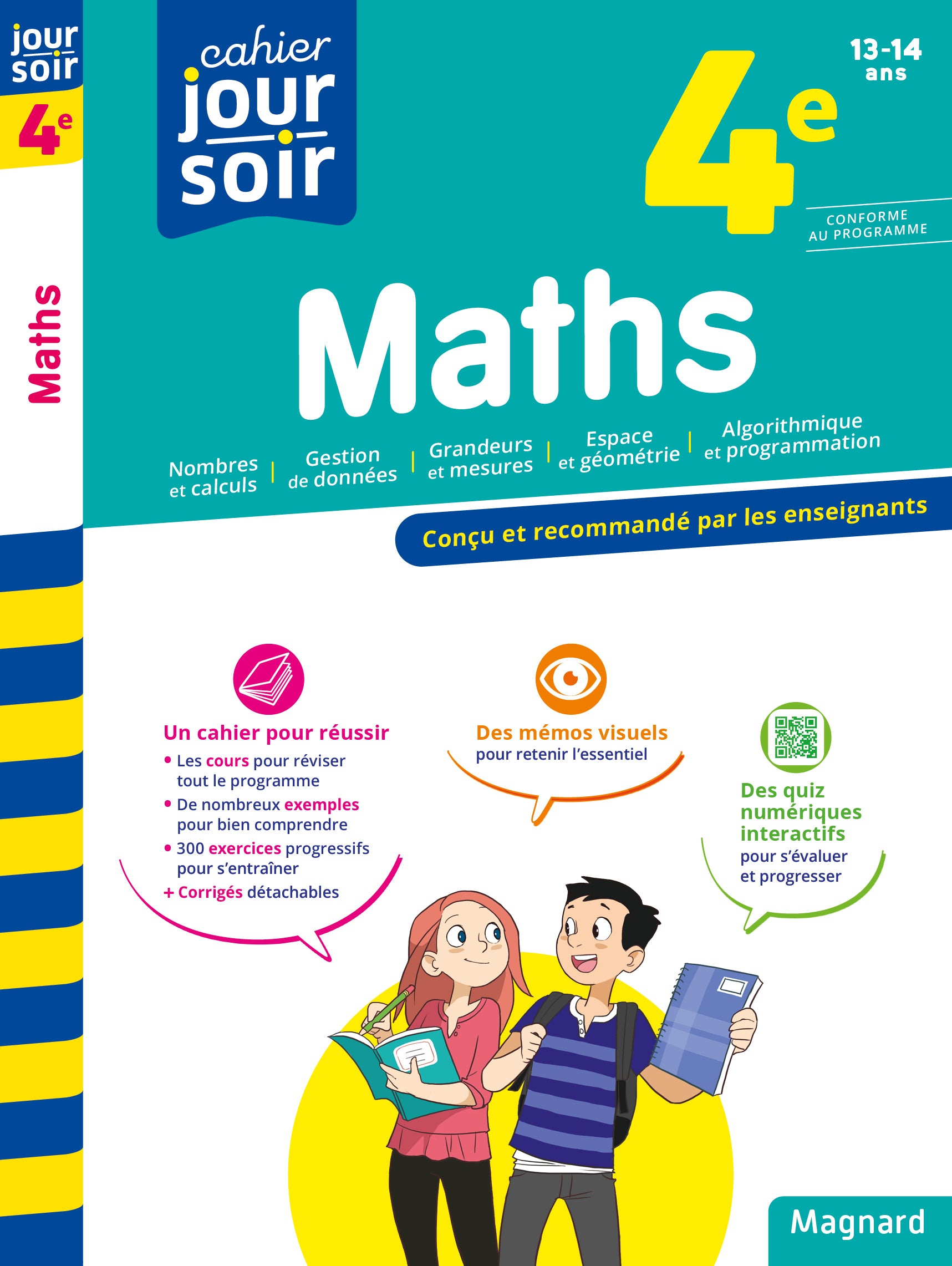 Couverture du livre Cahier du jour, cahier du soir (Maths 4ème) de Annie Le Goff