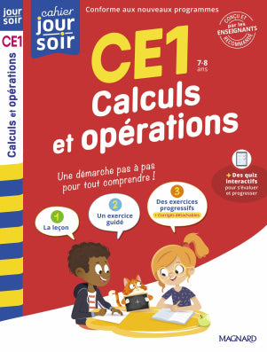 Calculs et opérations CM1 - Cahier Jour Soir