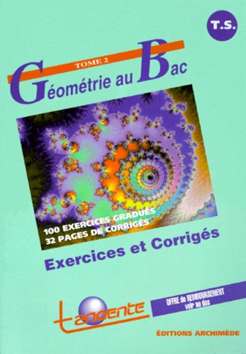 Couverture du livre Géométrie au bac tome 2 de Tangente
