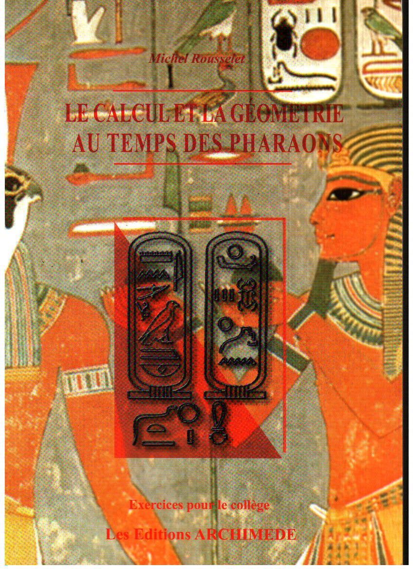 Dos du livre A la découverte des mathématiques anciennes lot de 3 livres