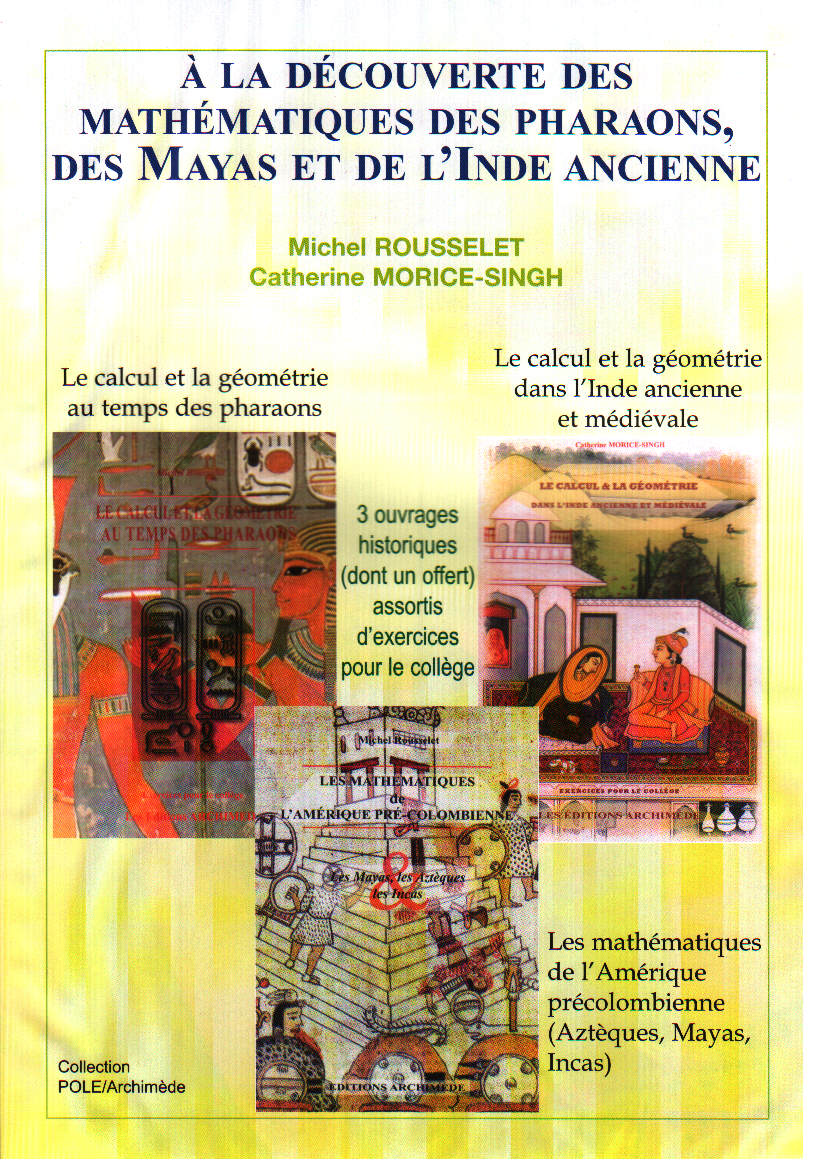 Couverture du livre A la découverte des mathématiques anciennes lot de 3 livres de Montucla-J-E