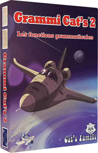 Couverture du jeu de cartes Grammi Cat's 2 de François Petit sur les fonctions grammaticales