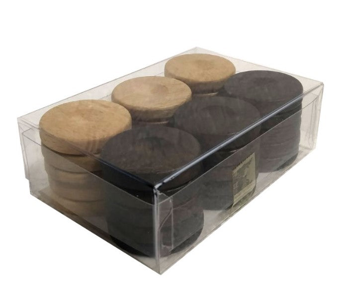 SET PIONS BOIS 26MM BACKGAMMON