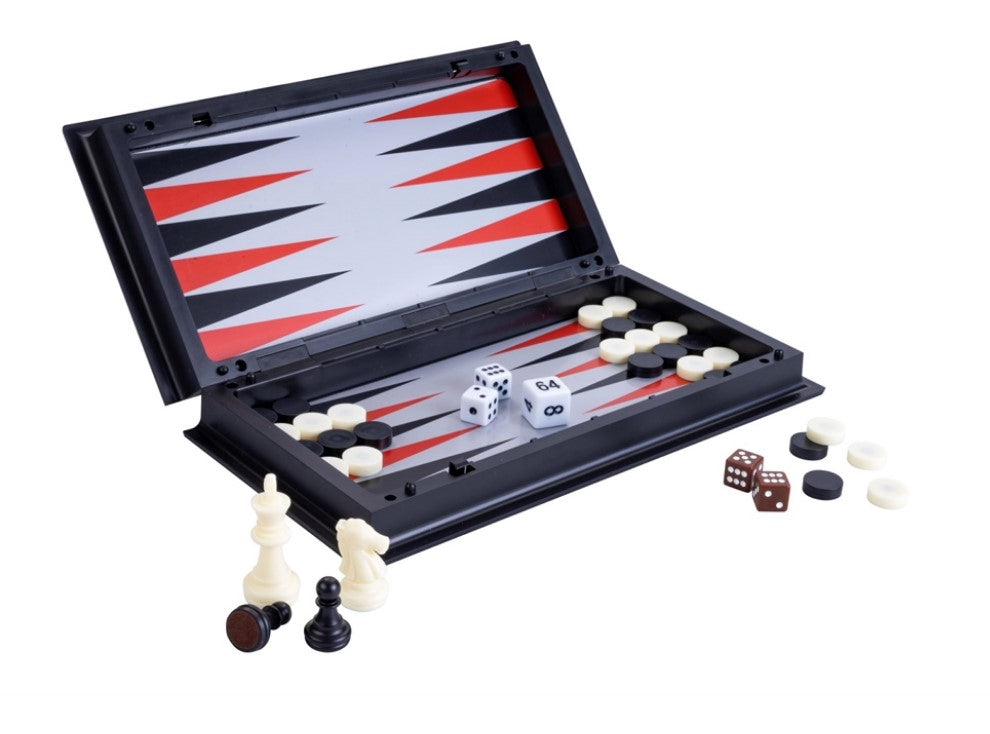 ECHECS BACKGAMMON MAGNETIQUE 25CM