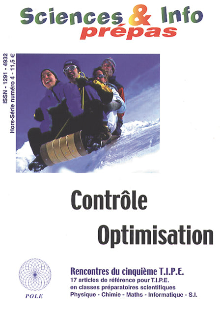 Couverture du livre Contrôle optimisation de Collectif