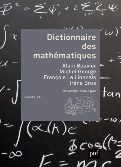 Couverture du livre Dictionnaire des mathématiques