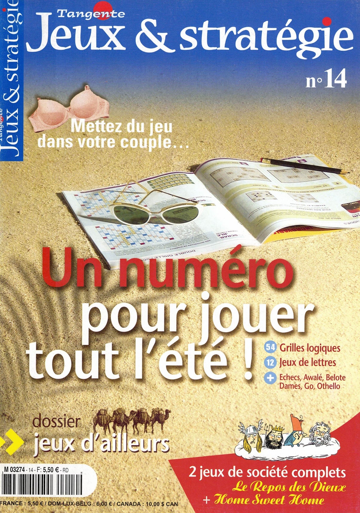 Couverture du magazine Tangente Jeux & Stratégies N° 14