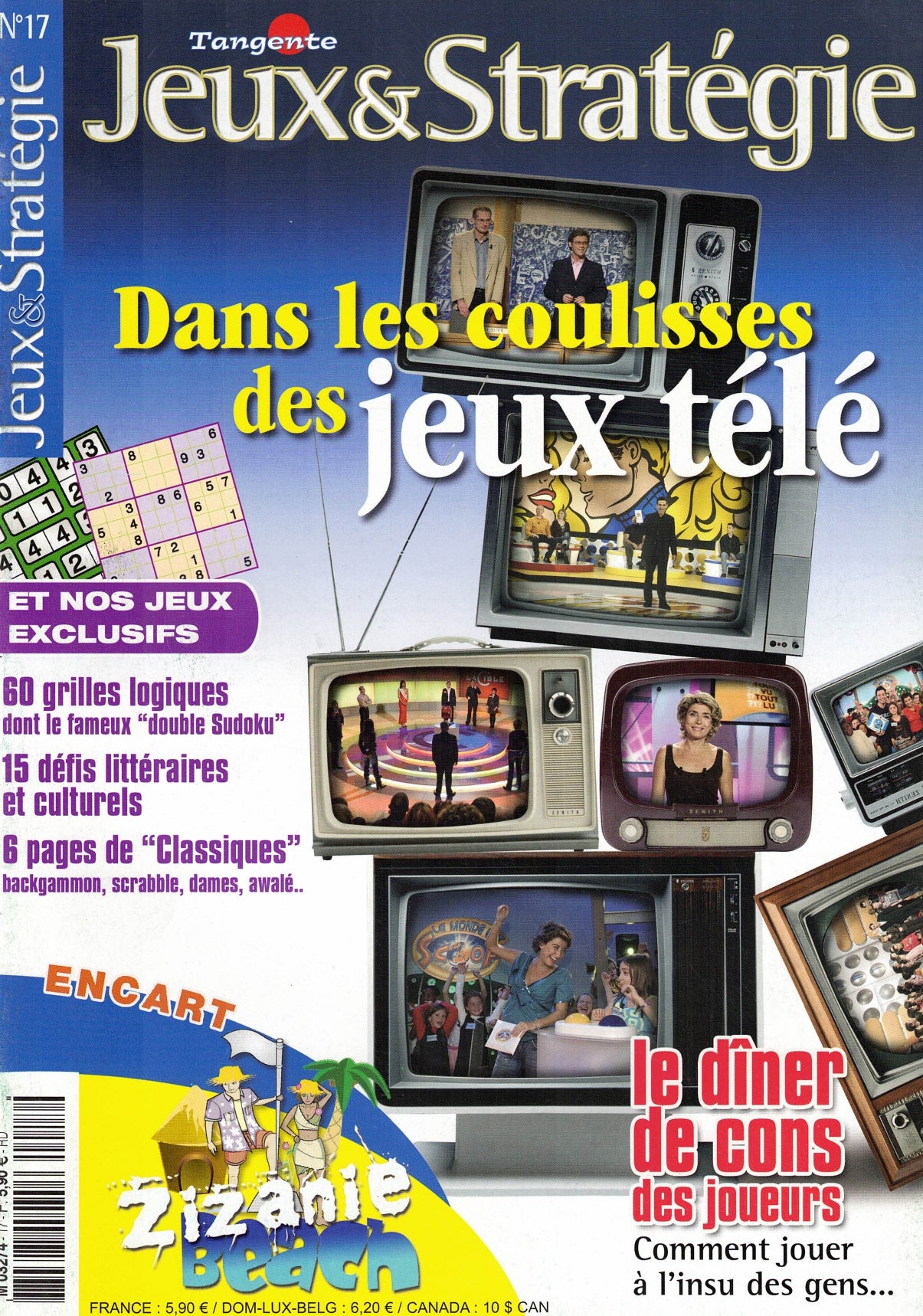Couverture du magazine Tangente Jeux & Stratégies N° 17
