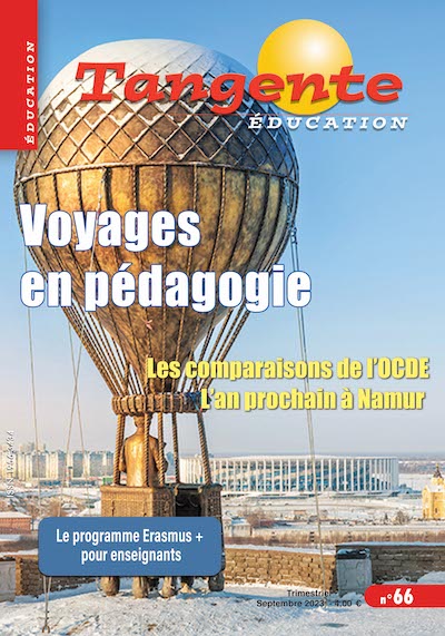 Couverture du magazine Numéro 66 Tangente éducation - Voyages en pédagogie