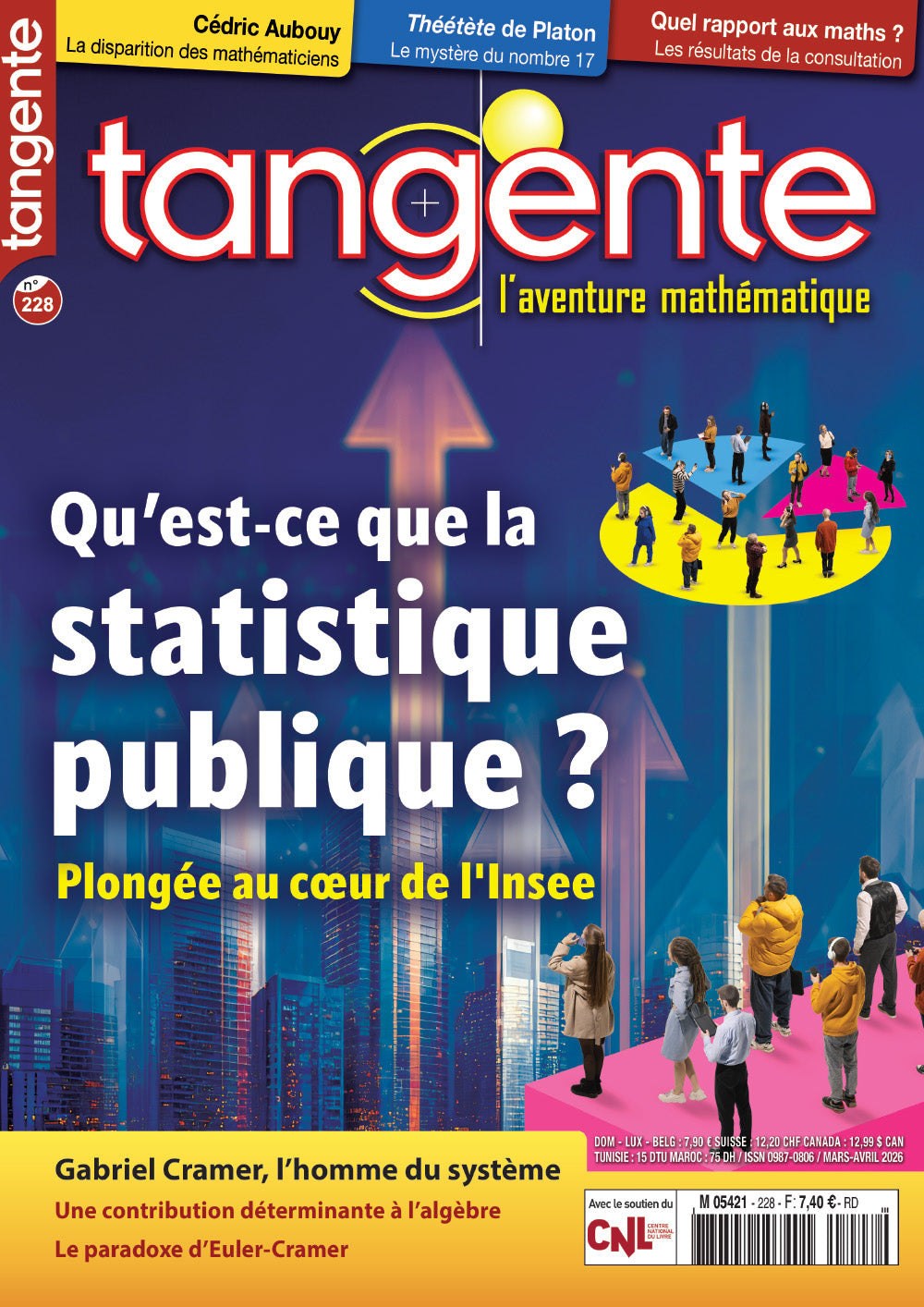Couverture du livre Tangente 228 - Qu’est-ce que la statistique publique ?