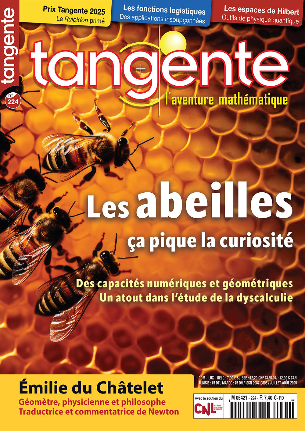 Couverture du livre Tangente 224 - Les abeilles