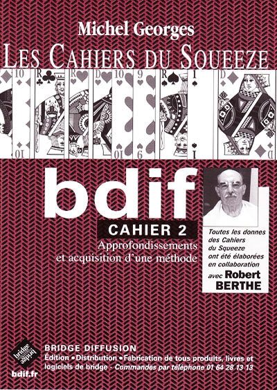 Lot bridge exceptionnel :  36 fiches Jouer bridge + 3 cahiers du Squeeze + 8 fiches et jeu de cartes - image 3