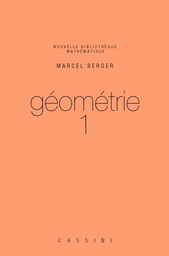 Couverture du livre Géométrie tome 1 de Marcel Berger
