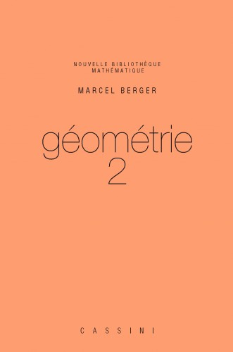 Couverture du livre Géométrie tome 2 de Marcel Berger