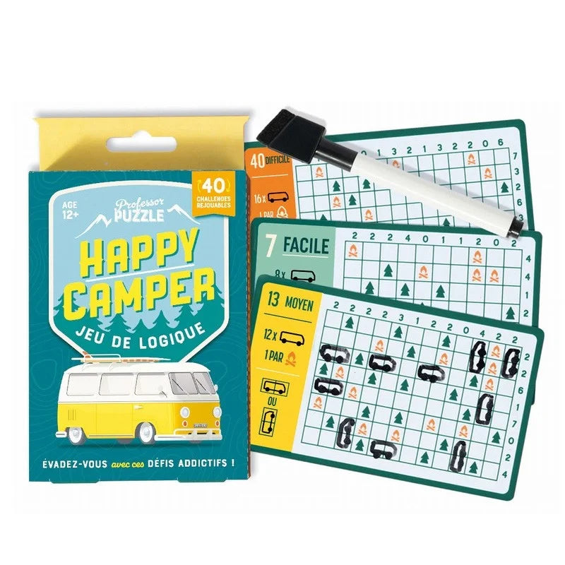 Happy camper - défis logiques