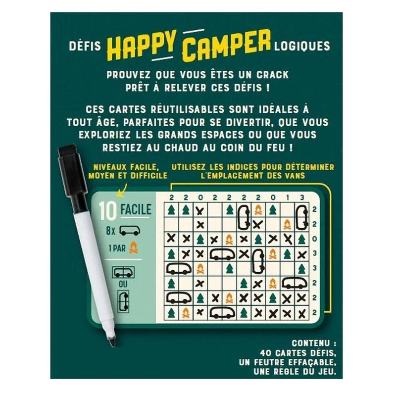 Happy camper - défis logiques