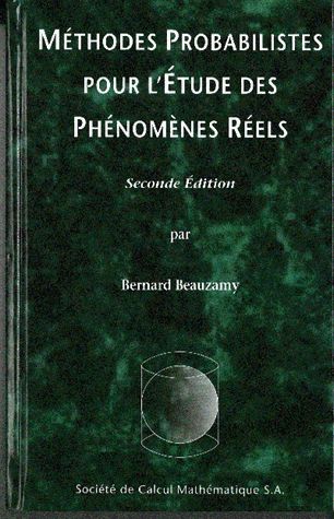 Couverture du livre Méthodes probabilistes pour l'étude des phénomènes réels (2016) de Bernard Beauzamy