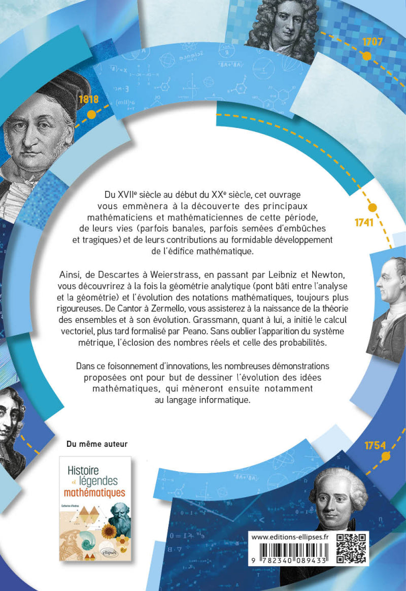 Dos du livre Une histoire des mathématiques et des mathématiciens