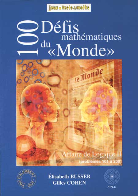 Couverture du livre 100 defis math. du "monde" (101-200) de Elisabeth Busser