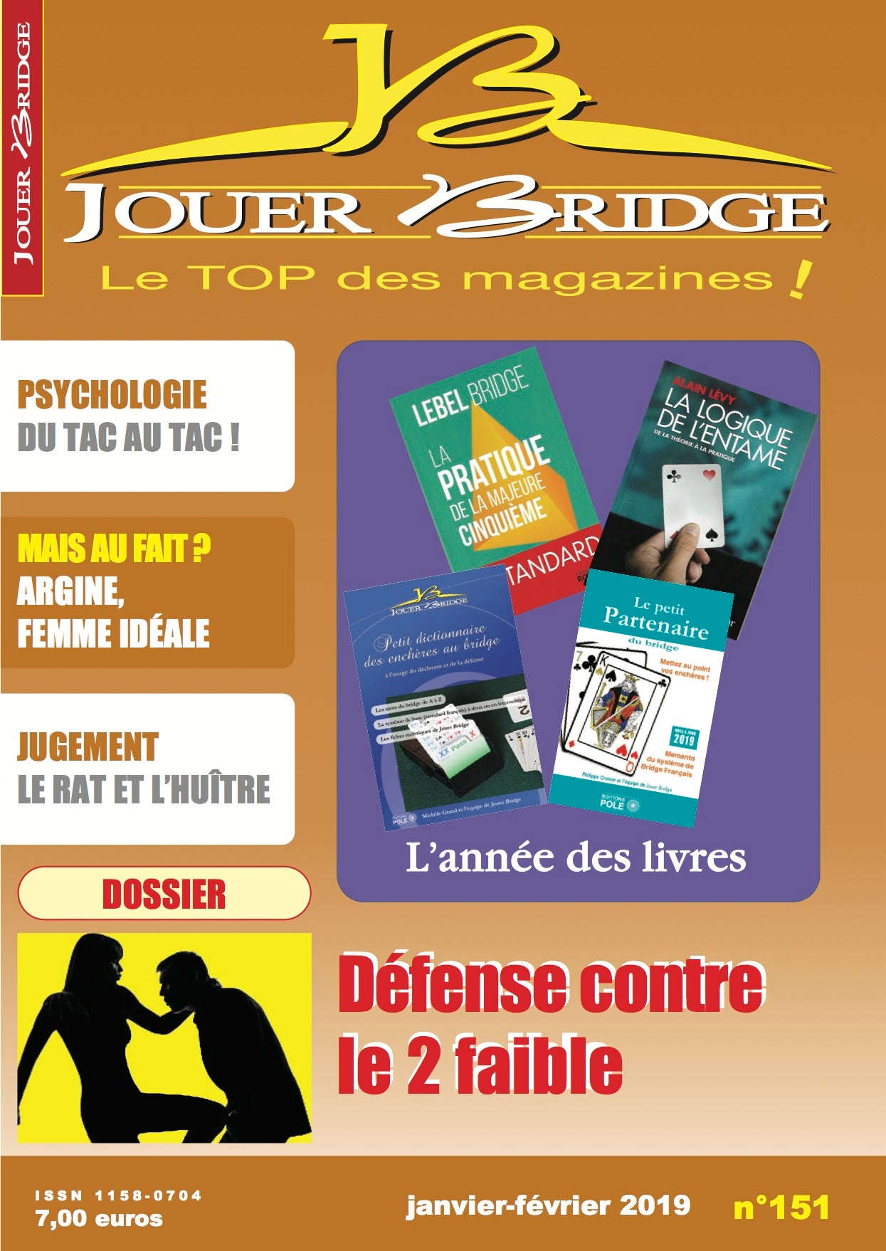 Couverture du magazine Numéro 151 Jouer Bridge - Défense contre le 2 faible