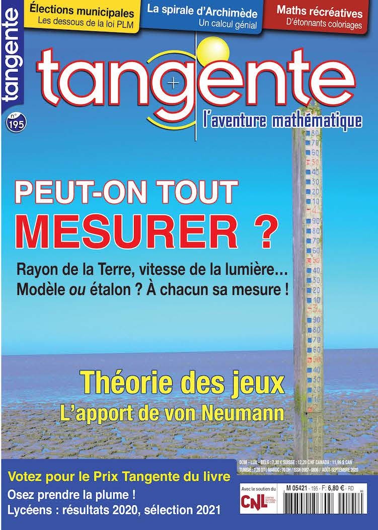 Couverture du magazine Numéro 195 Tangente magazine - Mesurer