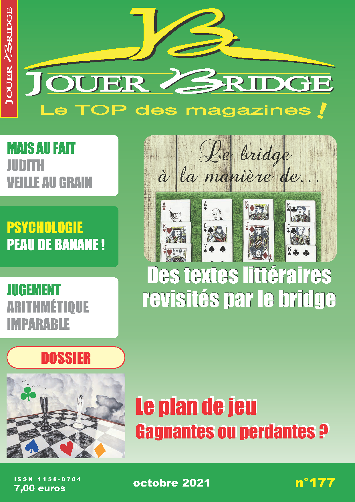 Couverture du magazine Numéro 177 Jouer Bridge -  Le plan de jeu