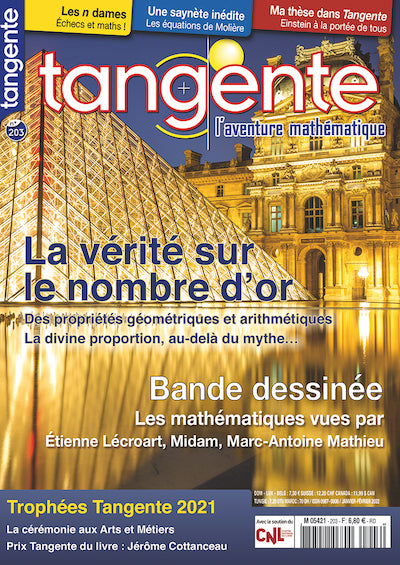 Couverture du magazine Numéro 203 Tangente magazine - Le nombre d'or