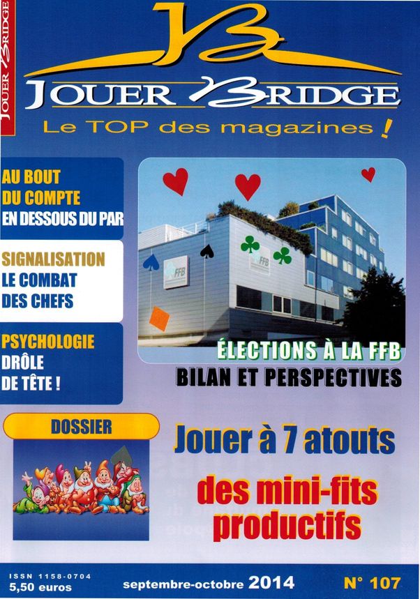 Couverture du magazine Numéro 107 Jouer Bridge -  Jouer à 7 atouts