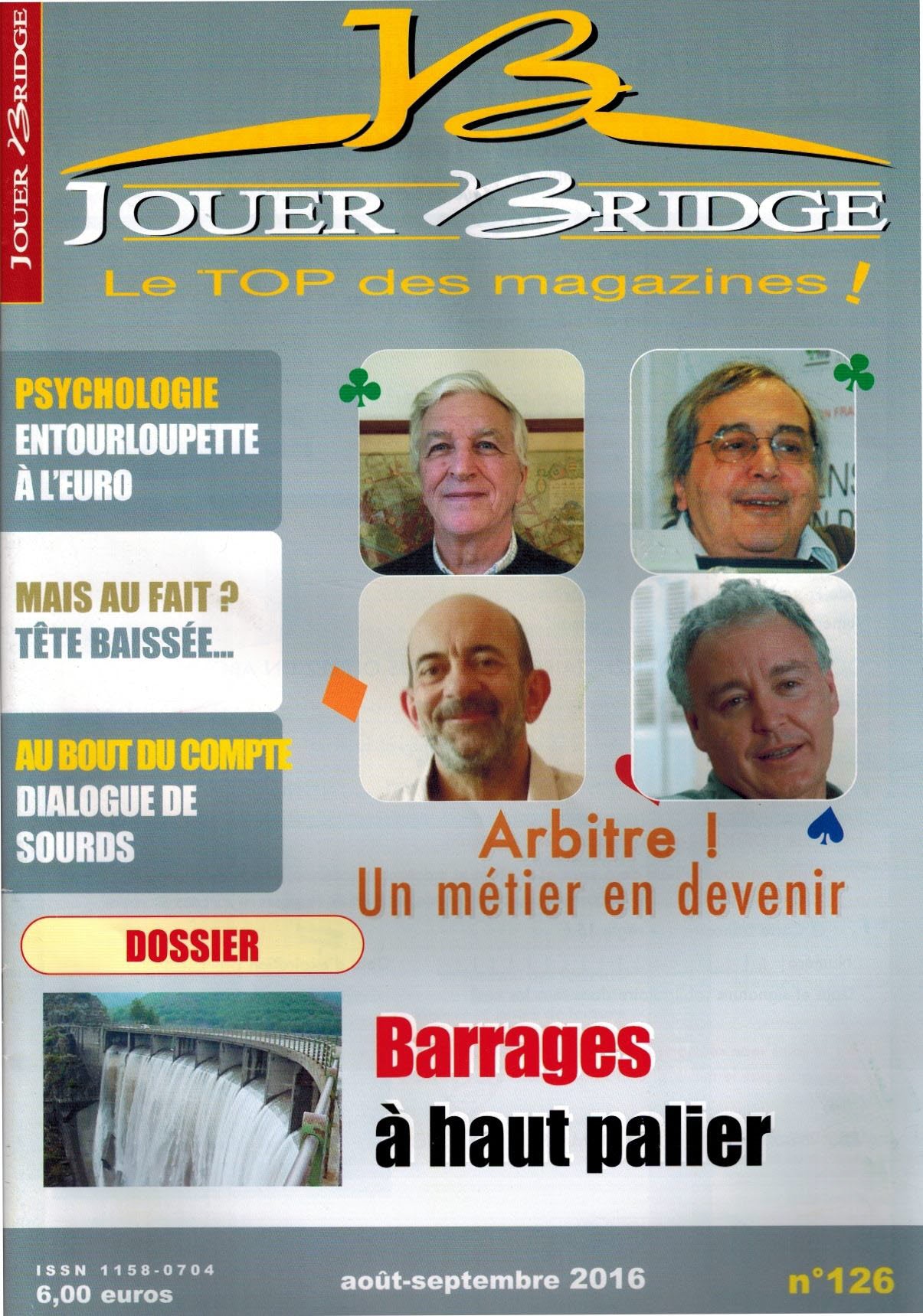 Couverture du magazine Numéro 126 Jouer Bridge -  Barrages
