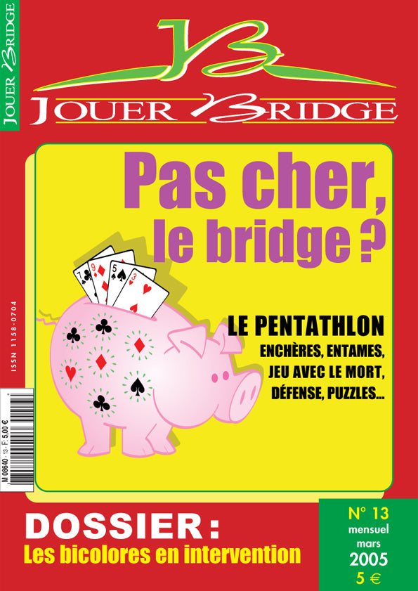 Couverture du magazine Numéro 13 Jouer Bridge - Les bicolores